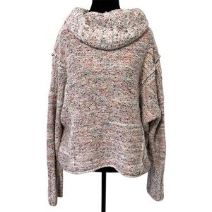 Anthropologie Pilcro Cowl Neck Knit Sweater Speckled Multicolored
